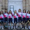 photo les coureuses de la formation de l’uc alençon damigny (n2, cyclisme) lors de la présentation officielle, en février.