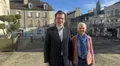 photo  oscar piloquet, candidat aux élections municipales 2026 à alençon (orne) et sa colistière nadia monsaillier, mènent la liste rn. 