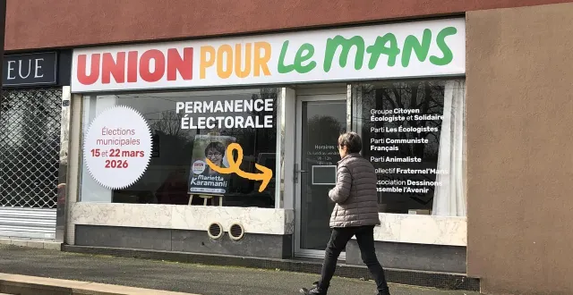 photo  la liste l’union pour le mans est la seule à posséder son propre local de campagne, dédié à l’élection municipale de mars 2026.  &copy;  ouest-france 