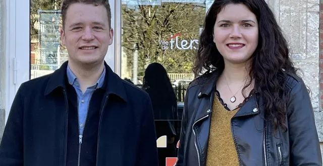 photo  maxime arnoult, journaliste et chef d’agence de ouest-france flers et maureen marie, journaliste et secrétaire générale de l’orne combattante, animeront le débat prévu le lundi 9 mars 2026.  &copy;  ouest-france 