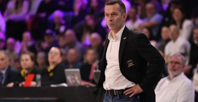 photo  jean-baptiste lecrosnier a apprécié la prestation de ses hommes face à blois, vendredi 6 mars 2026.  &copy;  marc olejnik 