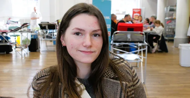 photo  axelle foussard sensibilise son entourage au don du sang.  &copy;  le maine libre 