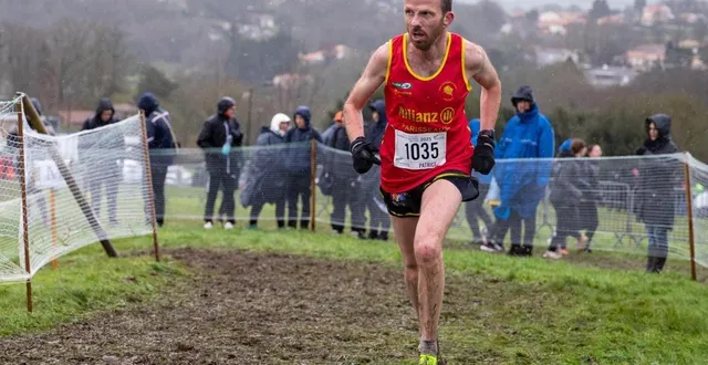 photo  patrice le gall lors des cross régionaux de st laurent en janvier 2025.  &copy;  angélique richou 