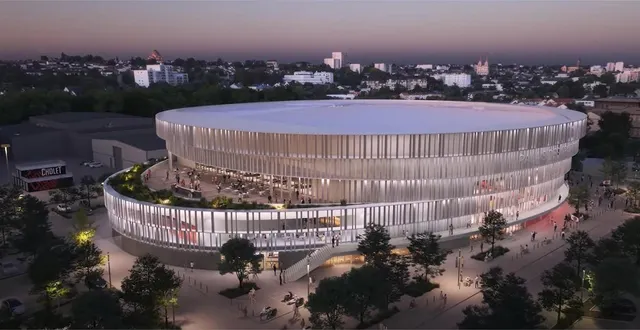photo  le futur palais des sports de cholet.  &copy;  photo ville de cholet 