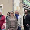 photo marylène souchard (au premier plan, au centre), tête de liste agir ensemble pour bazouges-cré-sur-loir avec quatre de ses colistiers. de gauche à droite, sylvie lebouché, marie painparay, pascal bergeot et marc chevalier.