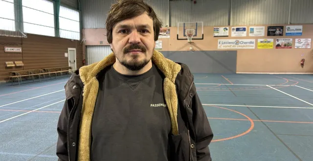 photo  quentin brunet, président du club de basket de l’étoile sportive la jumellière.  &copy;  photo co 