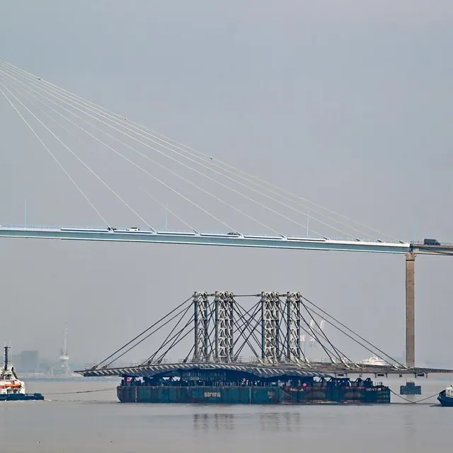 photo le tablier lors de son passage à saint-nazaire.  ©  franck dubray / ouest france