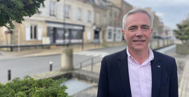 photo  michel génois, 57 ans, est tête de la liste divers droite 