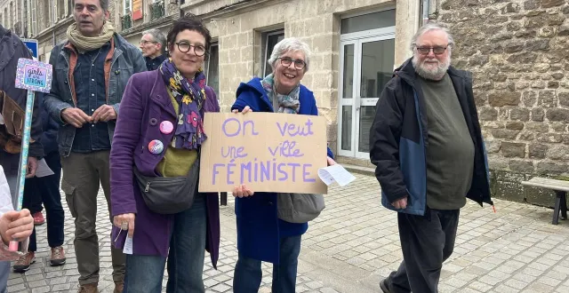 photo  les élections municipales des 15 et 22 mars 2026 ont été un sujet central lors de la manifestation du 7 mars.  &copy;  ouest-france 