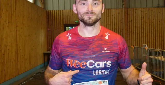 photo  guénaël oliviero, vainqueur du trail de 27 km.  &copy;  ouest-france 