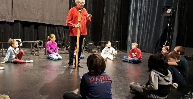 photo  xavier-françois morinière a animé des jeux d’expression.  &copy;  co 