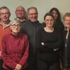 photo la liste « ensemble pour sevrai », avec bernard baloche la tête de liste, sixième en partant de la gauche.