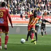 photo le but du capitaine du mans fc, edwin quarshie, lors de la victoire 3-0 contre annecy lors de la 26e journée de ligue 2.