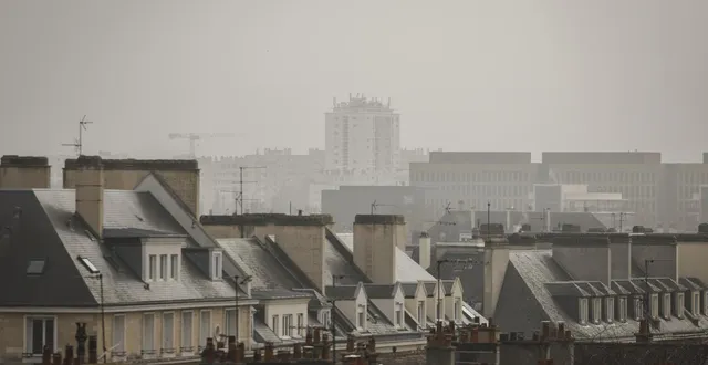 photo  depuis plusieurs jours, un voile de pollution mêlant particules fines et sable du sahara enveloppe la ville de caen (calvados). résultat : la qualité de l’air est dégradée.  &copy;  charles bury / ouest-france 