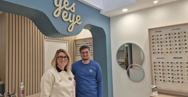 photo  laure dagoreau et théo gauchoux prêts à accueillir les clients dans leurs nouveaux locaux.  &copy;  ouest-france 