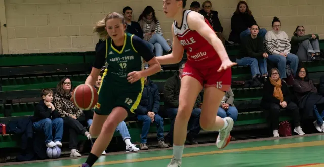 photo  saint-pavin s’incline très lourdement, cette fois sur le parquet de carquefou.  &copy;  archives le maine libre 