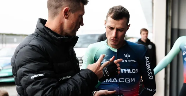 photo  nicolas prodhomme a travaillé spécifiquement le contre-la-montre par équipes avant le début de paris-nice.  &copy;  xavier pereyron 
