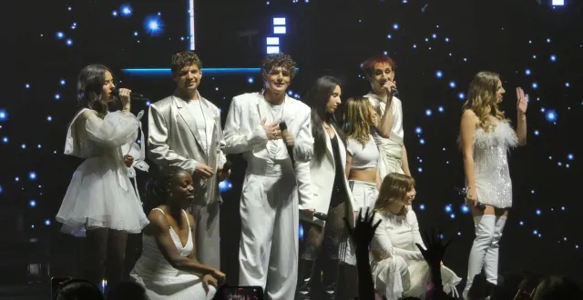 photo  ambre, léa, victor, sarah, bastiaan, anouk, melissa, théo et jeanne ont offert un show rythmé et de haute volée.  &copy;  le maine libre 