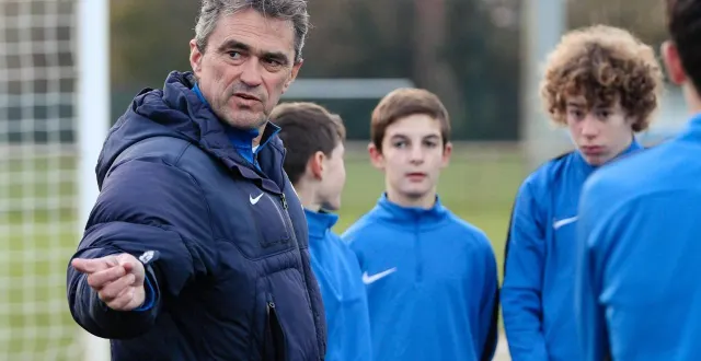 photo  le sarthois franck maufay ici au pôle espoirs qu’il dirigeait avant de rejoindre le fc nantes en 2022.  &copy;  of 