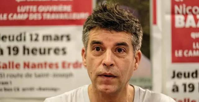 photo  nicolas bazille, candidat lutte ouvrière.  &copy;  simon torlotin / ouest-france 