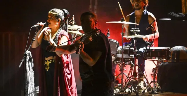 photo  les ponts-de-cé, juillet 2025. le groupe nantais orange blossom, tête d’affiche de la 20e édition des traver’cé en 2025.  &copy;  archives co - aurent combet 