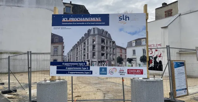 photo  rue travot, après le cinéma le rex, remplacé par le jardin éphémère, s’élèvera bientôt un immeuble d’habitation, avec des logements sociaux.  &copy;  ouest-france 