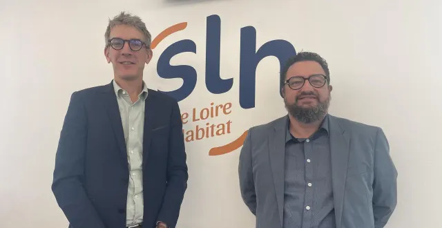 photo  jérémy benoist, directeur de sèvre loire habitat (à gauche), avec john drouet, directeur des politiques locatives et sociales à slh, principal bailleur social du choletais.  &copy;  ouest-france 