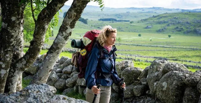 photo  le film « compostelle », de yann samuell avec alexandra lamy, sortira en salles le 1er avril 2026.  &copy;  marie-camille orlando 