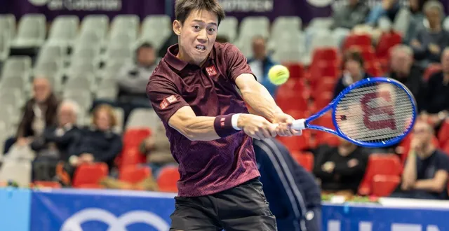 photo  le japonais kei nishikori, ex-4e mondial, était la principale attraction du challenger de cherbourg (manche), en ce mois de mars 2026. il a été battu dès son entrée en lice, au 1er tour, lundi 9 mars 2026.  &copy;  christian jézéquel 