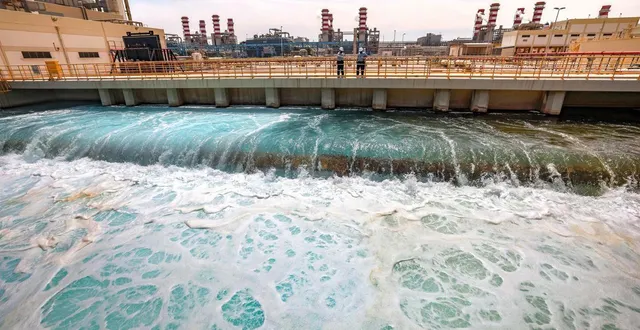 photo  l’usine de dessalement de ras al-khair, dans l’est de l’arabie saoudite le 30 mars 2023.  &copy;  fayez nureldine/archives afp 