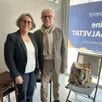 photo caroline houssin-salvetat, maire d’avrillé, à gauche, et son premier adjoint jean halligon.
