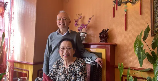 photo  aline et nicolas pravong ont construit leur vie à sablé et vont y passer leur retraite.  &copy;  le maine libre 