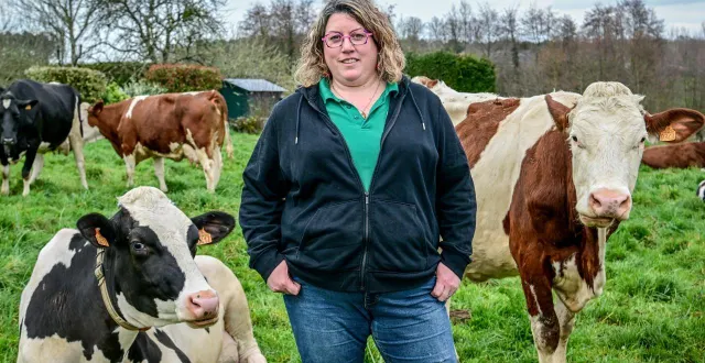 photo  yvré-le-pôlin, mardi 10 mars 2026. anabelle chartrain est la nouvelle présidente de la fdsea, et la première femme à occuper cette fonction dans la sarthe.  &copy;  le maine libre - yvon loué 