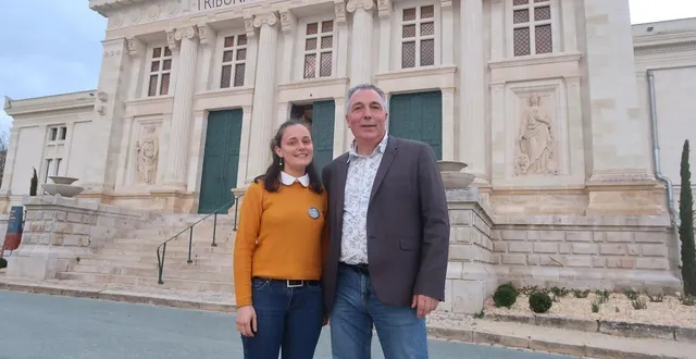 photo  baugé, le 9 mars 2026. s’il est élu maire de baugé-en-anjou, luc gourin formera un binôme avec sa première adjointe lucie bouet.  &copy;  co - agathe le nueff 