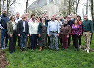 photo  les candidats de la liste candé et vous, construisons demain conduite par nicolas bouildé (au centre). 