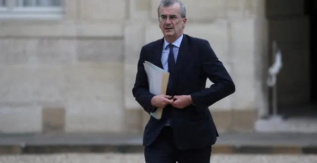 photo  le gouverneur de la banque de france, françois villeroy de galhau, au palais de l’élysée à paris.  &copy;  ludovic marin / afp 