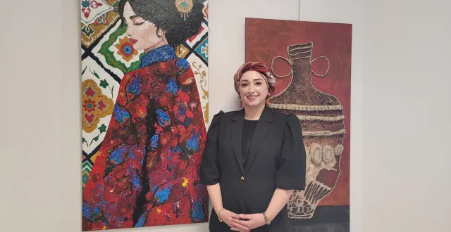 photo  ayse dogan a présenté sa dernière exposition au centre social de courteille.  &copy;  ouest-france 