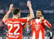 photo  le sourire de michael olise, auteur d’un match stratosphérique en ligue des champions. 