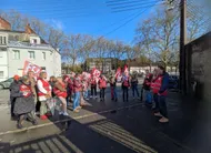 photo  fo a voulu mobiliser pour « empêcher l’entrisme de l’armée dans le service public de l’emploi ». 