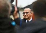 photo  laurent nuñez dans le maine-et-loire, après les crues et inondations de la maine et de la sarthe, fin février. photo d’illustration. 