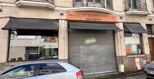 photo  rideau définitivement baissé pour le restaurant maison baron-lefèvre, rue de rieux, au champ-de-mars, à nantes.  &copy;  ouest-france 