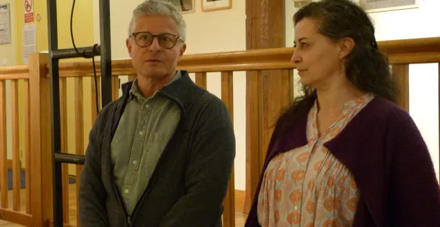 photo  axel et carine werkling exposent leurs œuvres au quai des arts pour la première fois.  &copy;  ouest-france 