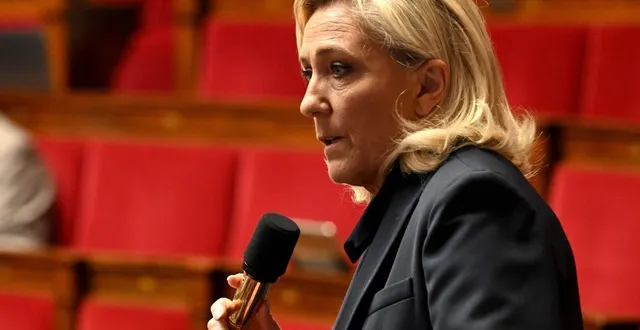 photo  marine le pen sera à la flèche (sarthe) ce jeudi 12 mars 2026 pour apporter son soutien à romain lemoigne, candidat rn aux municipales.  &copy;  afp 
