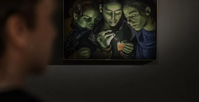 photo  avec « titiriteros », victor man s’est inspiré d’un tableau du greco.  &copy;  11h45/florent michel/pinalt collection 