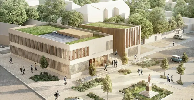 photo  a châteauneuf-sur-sarthe, la nouvelle mairie des hauts-d’anjou ouvrira au cours du prochain mandat.  &copy;  document ccvha 