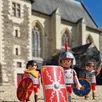 photo au château d’angers, une maquette 100 playmobil qui reconstitue le passé de la ville à l’époque des romains est à découvrir.
