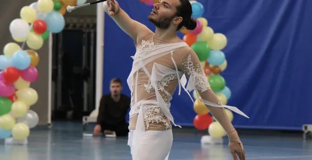 photo  tom jourdheuil prépare le championnat d’europe de twirling bâton, aux pays-bas du 1er au 5 avril 2026.  &copy;  marion dubreuil 