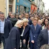 photo  marine le pen, ici avec sa sœur marie-caroline et romain lemoigne que la députée du pas-de-calais est venue soutenir à quelques jours du premier tour des élections municipales. 