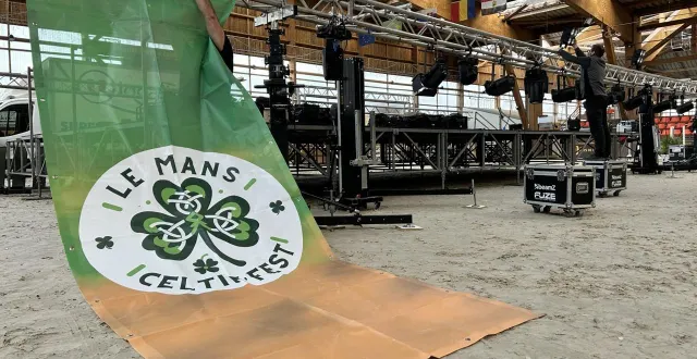 photo  depuis mercredi 11 mars 2026, la scène du celtik fest est en train d’être montée.  &copy;  ouest-france 