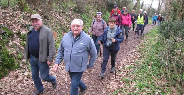 photo  de longs pelotons de randonneurs ont arpenté la campagne baugeoise.  &copy;  co 